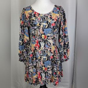 Floral Print Mini Dress